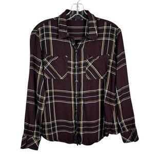 Sanctuary Brown Plaid Top Sz. S